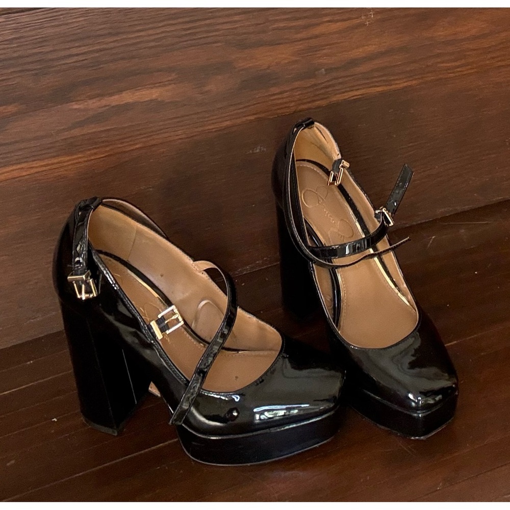 Jessica Simpson Black Platform Shoes